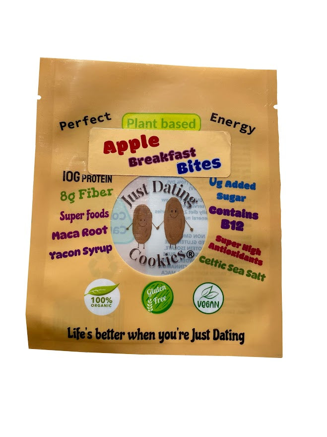 Apple Breakfast Bite 10g Protein Plant Based Gluten Free Organic