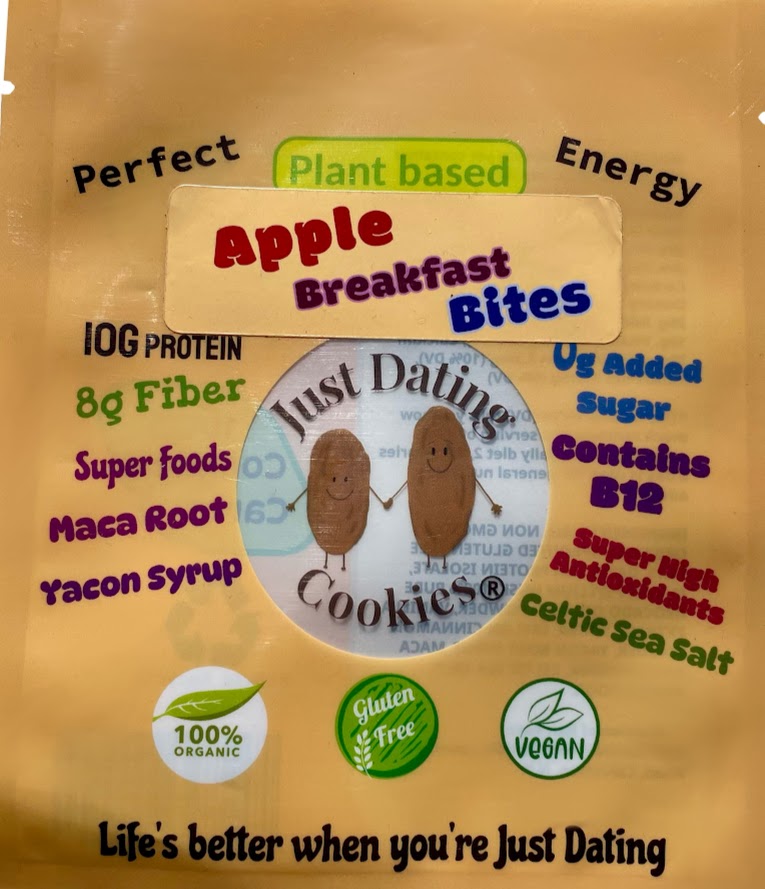 Apple Breakfast Bite 10g Protein Plant Based Gluten Free Organic