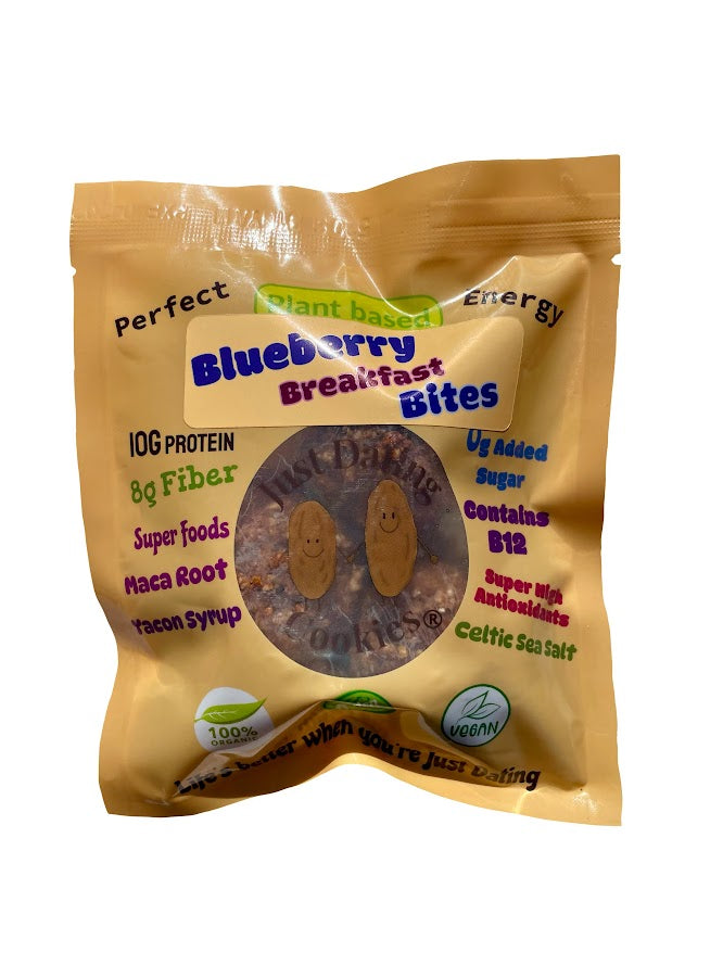 Blueberry Breakfast Bite Plant Based Gluten Free 10g Protein Organic