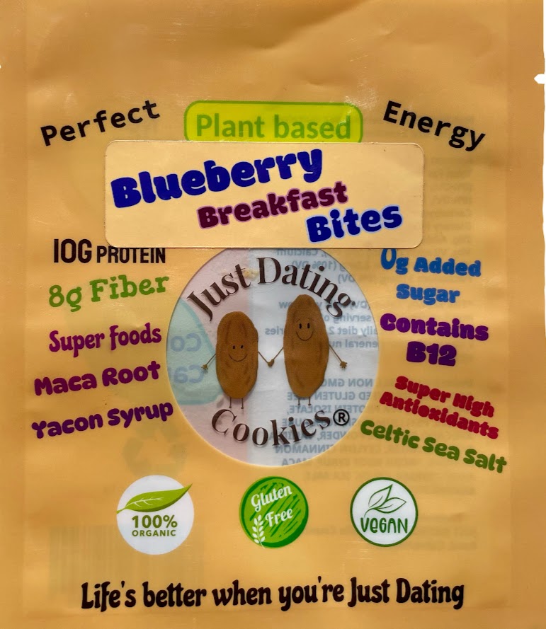 Blueberry Breakfast Bite Plant Based Gluten Free 10g Protein Organic